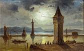 WEISS Joseph Andreas 1814-1887,Malerische Ansicht des Lindauer Hafens von der Lan,Zeller 2017-06-30