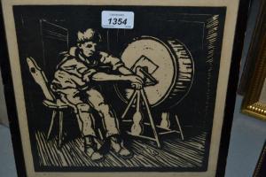 WEISS Oskar 1882-1965,study of a figure at a grinding wheel,Lawrences of Bletchingley GB 2018-06-05