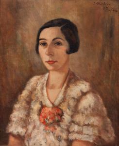 WEISSBERG Léon 1894-1943,Woman with carnation,1934,Desa Unicum PL 2023-12-19