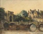 WEISSENBRUCH Jan 1822-1880,A walk on a bridge in Ghent,Christie's GB 2011-03-08