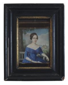 WEISSENFELD Anton 1800-1800,Portrait of a Seated Lady,1848,Brunk Auctions US 2013-11-15