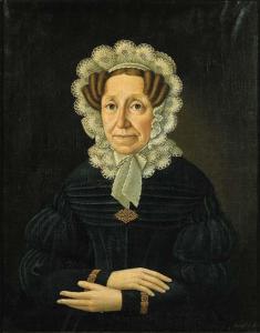 WEISSENFELD Anton,Portrait of Maria Therese Gräfin Lamberg-Breuner,1838,Christie's 2001-09-25