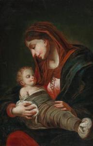 WEISSENKIRCHNER Hans Adam 1646-1695,Mother with a sleeping child,Palais Dorotheum AT 2021-03-30
