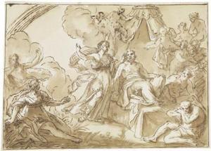 WEISSENKIRCHNER Hans Adam 1646-1695,Mythological scene,Palais Dorotheum AT 2011-03-24