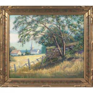 WEISSGERBER Arthur Walter 1893-1940,Farmscape,1910,Treadway US 2009-09-13