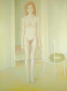 WEITGASSER Manfred 1952,Standing female nude,1997,Palais Dorotheum AT 2007-02-28