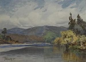 WELCH Nugent 1881-1970,Hutt River,1910,Webb's NZ 2024-02-10