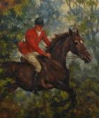 WELCH Rosemary Sarah 1946,Huntsmen in full chase,Gilding's GB 2017-01-10