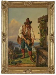 WELLER Theodor Leopold 1802-1880,Am Brunnen,Dobritz DE 2024-03-09
