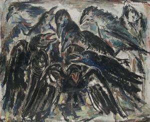 WELLERSHAUS Paul 1887-1976,Ravens,1930,Peter Karbstein DE 2013-03-16