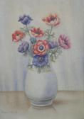 WELLINGS Norah,'A vase of peonies',,Halls GB 2013-05-21