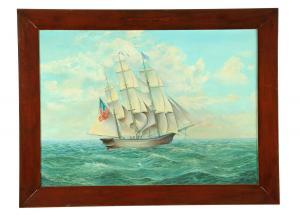 WELLS E.T,SEASCAPE WITH SHIP,1920,Garth's US 2012-05-18