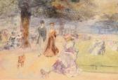 WELLS John Sanderson 1872-1955,IN THE PARK,Ross's Auctioneers and values IE 2022-06-15
