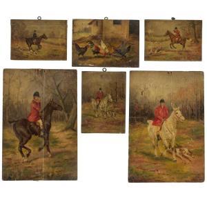 WELLS John Sanderson 1872-1955,Riding with hounds,David Lay GB 2024-01-11