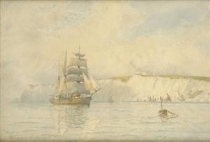 WELLS Joseph Robert,SailingShips And Fishing Boats Off Dover,1880,Dreweatt-Neate 2008-02-21