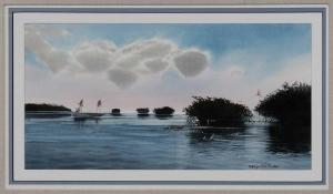 WELLS Millard 1900-2000,Fly Fishing for Bone Fish, Florida Keys,Brunk Auctions US 2011-07-16