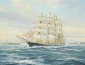WELLS Thomas Winchester 1916-2004,Matson tall ship offshore,1882,John Moran Auctioneers 2020-11-17