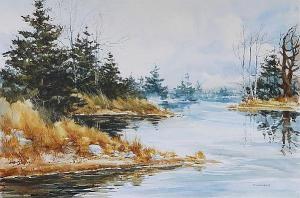 WELNER Cathy,Late Fall Landscape with lake,Rachel Davis US 2013-09-21