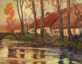 WENCKE Sophie 1874-1963,Häuser am Kanal,Wendl DE 2018-10-25