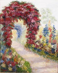 WENDT Frances 1900-1900,Floral Garden Gate,Litchfield US 2010-07-14