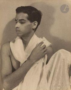 WENDT Lionel 1900-1944,Jeune homme au drapé. Sri Lanka,1935,Ader FR 2022-06-14