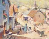 WENMAEKERS Albert 1890,Village de montagne; Cagnes sur Mer,Christie's GB 2006-04-04