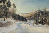 WENNEMOES Carl 1890-1965,Winter road,1939,Christie's GB 2016-11-23