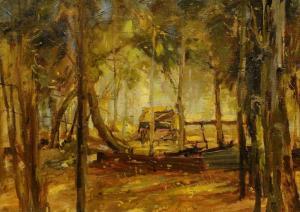 WENNING Pieter Willem F 1873-1921,Wagon in a Forest,5th Avenue Auctioneers ZA 2024-02-18