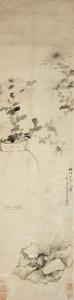 WENTAO ZHANG 1764-1814,Chrysanthemum,Bonhams GB 2021-03-15