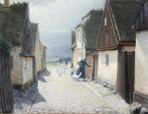 WENTORF Carl 1863-1914,Dragør - optrækkende uvejr,Bruun Rasmussen DK 2023-08-21