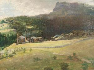 WENTORF Carl 1863-1914,landscape with Farm,1890,Auctionata DE 2016-05-19