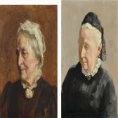 WENTORF Carl 1863-1914,Portraits of the sisters Kirstine and Matha Steint,Bruun Rasmussen 2011-09-19