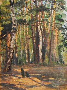 WENTSCHER Julius II 1881-1961,A wooded glade,1905,Mallams GB 2017-10-18