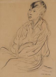 WENXI Chen 1906-1991,Portrait of a Boy,33auction SG 2019-01-26