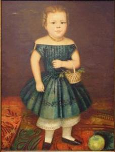 WENZEL Louis,PORTRAIT OF A YOUNG GIRL WITH A BASKET OF GRAPES,1851,William Doyle 2001-04-25