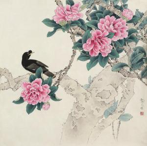 WENZHEN Gong 1945,BIRDS AND FLOWERS,China Guardian CN 2015-06-27