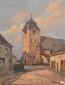 WERNAERS ADRIEN 1899-1977,Eglise de village,Rops BE 2019-12-15