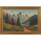 WERNEGREEN Helio 1907-1979,Mountain Landscape,1970,Treadway US 2012-09-15