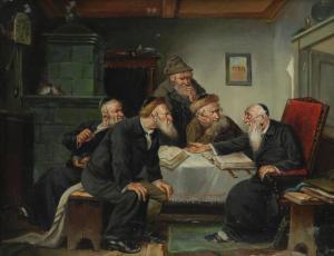 WERNER B 1800-1800,Rabbis in discussion,Woolley & Wallis GB 2020-03-04