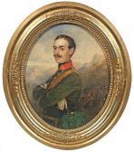 WERNER C.Joh 1800-1800,Bildnis eines österreichischen Hauptmanns in Unifo,1857,Schloss DE 2015-05-10
