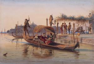 WERNER Carl Friedrich H. 1808-1894,GONDOLA,1852,Potomack US 2023-04-06