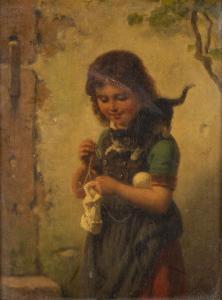 WERNER Hermann 1816-1905,A Helpful Playmate,Cottone US 2021-11-05