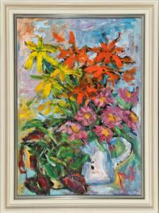 WERNER Paul 1904-1983,Blumenstück mit Feuerlilien,Allgauer DE 2018-07-12