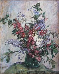 WERNER philipp 1897-1982,Floral Still-Life,1964,Rachel Davis US 2014-03-22