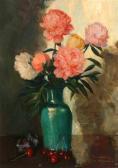 werner simon 1900,Still Life of Peonies and Cherries,Weschler's US 2004-04-24