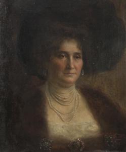 WERNER Violet 1900-1900,Portrait of a Lady,Hindman US 2011-01-19