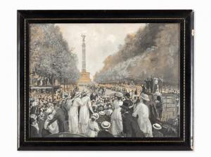 WERNER W 1900,Parade at the Berlin Victory Column,1914,Auctionata DE 2015-06-18