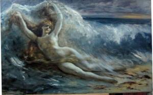 WERTHEIMER Gustav 1847-1904,Femme dans les vagues,Artcurial | Briest - Poulain - F. Tajan 2013-02-08