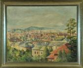 WERTZ Julie 1898-1989,Blick über mediterrane Stadt,Allgauer DE 2016-01-15