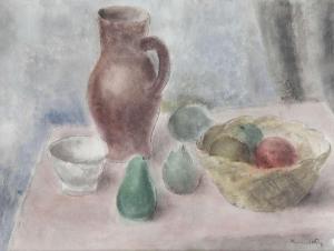 WERY Fernand 1886-1964,Stilleven met kruik en fruit,Bernaerts BE 2014-10-23